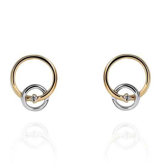 Orphelia 'Antoine' Dames 925 Sterling Zilveren Set: Ketting + Oorbellen + Ring - Zilver/Geelgoud SET-7503/1 - Image 3