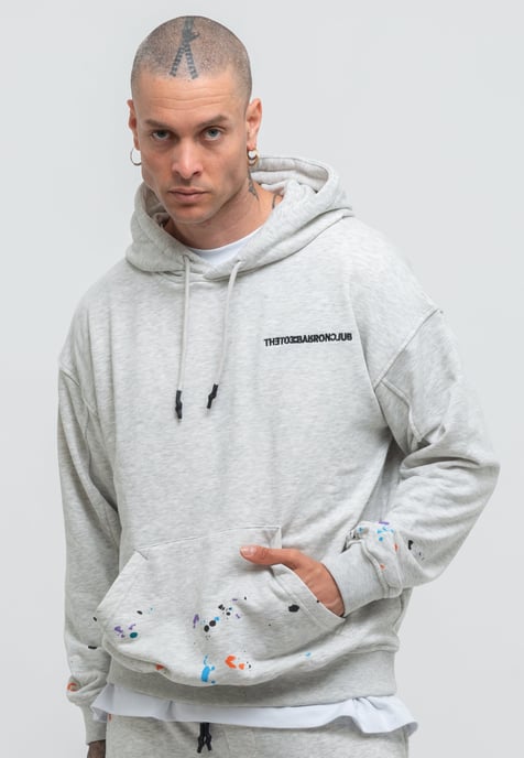Tom Barron Men's Paint Splatter Casual Tracksuit Oversize
