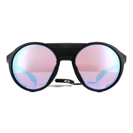 Oakley Wrap Unisex Polished Black Prizm Snow Sapphire Sunglasses