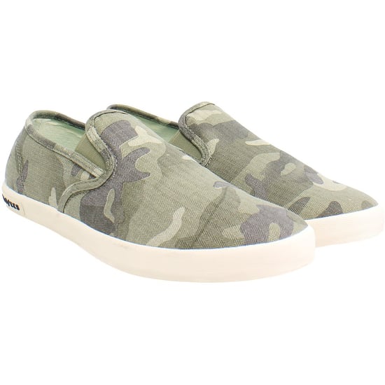 Seavees Baja Saltwash Dames Groene Plimsolls - Image 2