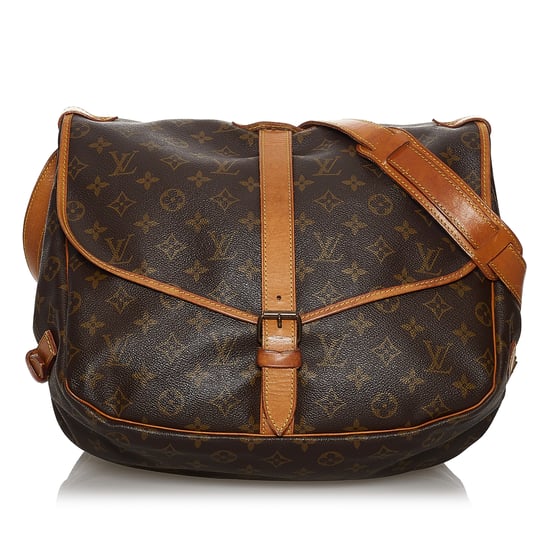 Vintage Louis Vuitton Monogram Saumur 35 Brown