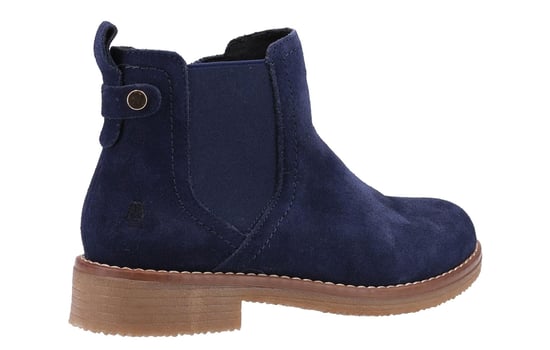 Hush Puppies Maddy Wide Dames Suède Marineblauwe Platte Chelsea Laarzen - Image 3
