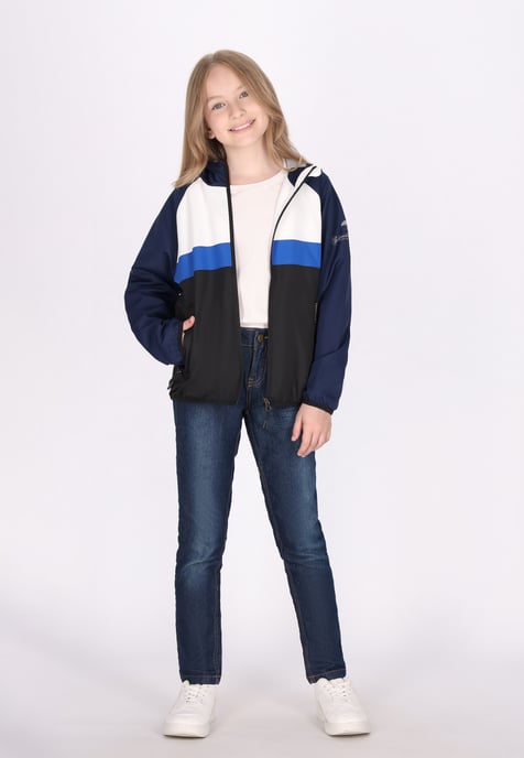 Schmuddelwedda Anorak meisjes (kinderen) marine colorblock - Image 2