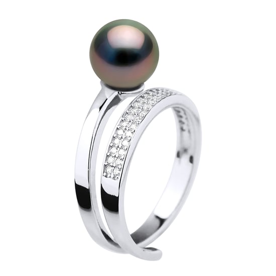 Ring Sieraden - Echte Gecultiveerde Tahiti Parel Rond 8-9 mm - Image 1