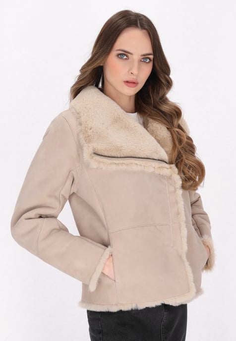Dreimaster Jas Dames beige - Image 3