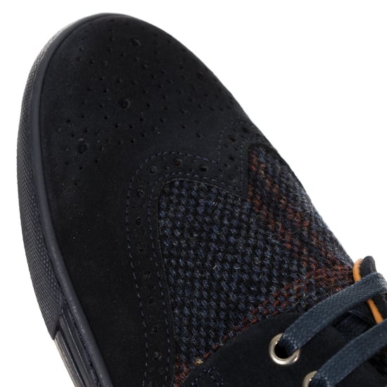 Plaid sneakers with lace closure HMS20206 man