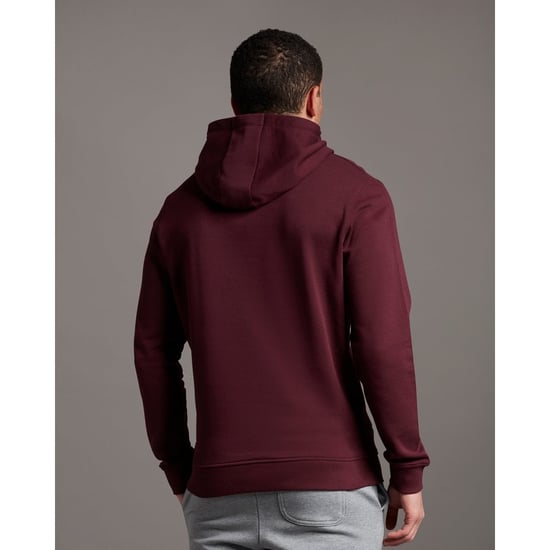 Lyle & Scott pullover hoodie in bordeauxrood - Image 3