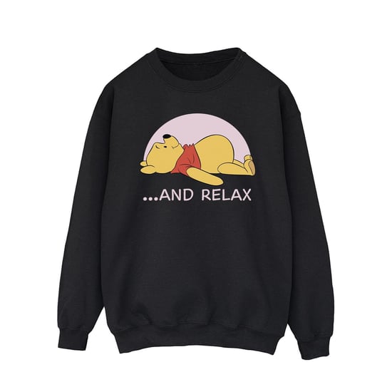 Disney Heren Winnie The Pooh Relax Sweatshirt (Zwart) - Image 1