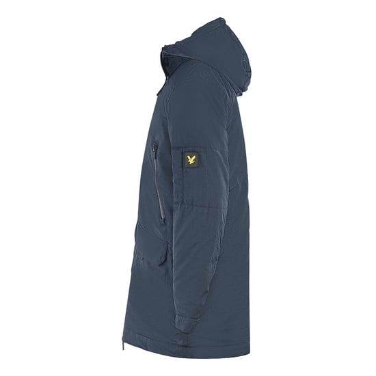 Lyle & Scott Zip Detail Navy Blue Parka Jacket - Image 3