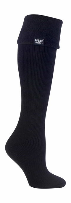 Heat Holders Dames Thermische Wellington Boot Sokken - Zwart - Image 1
