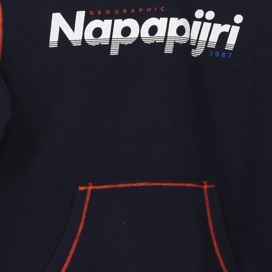 K TAU fleece sweatshirt high neck with hood GA4EPP boy