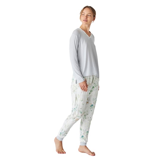JJBEP1101 Women's Long Sleeve V-Neck Pajamas