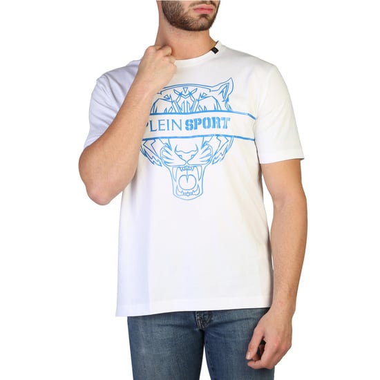 Plein Sport Witte Katoenen Heren T-Shirt - Image 1