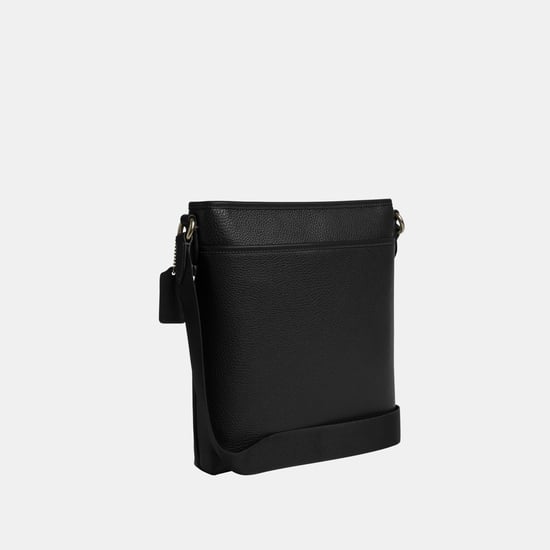 Slim Messenger in Pebbled Leather