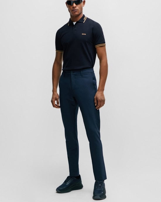 BOSS Green Paul Mens Short Sleeve Polo Shirt With Contrast Tipping