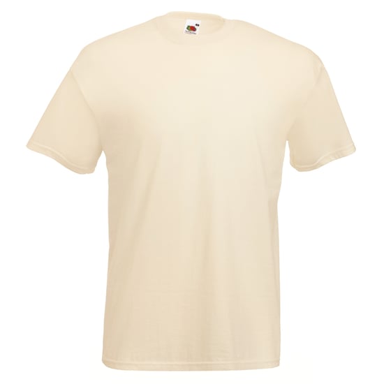 Fruit Of The Loom Mens Valueweight Short Sleeve T-Shirt (Natural)