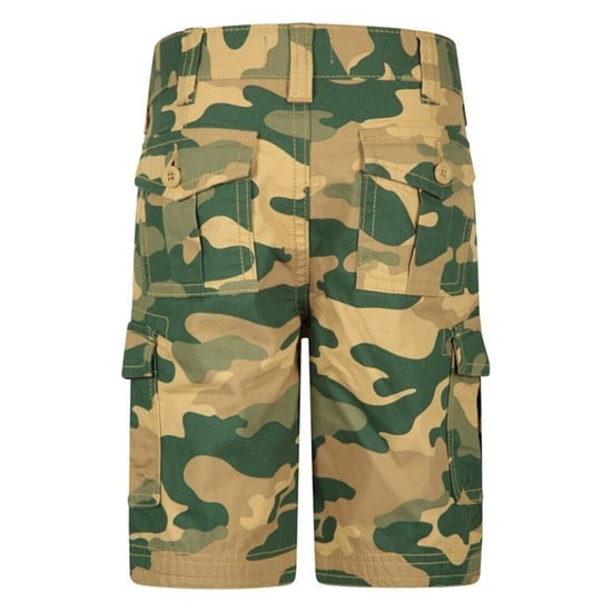 Mountain Warehouse Childrens/Kids Camo Cargo Shorts (Licht beige/groen) - Image 2