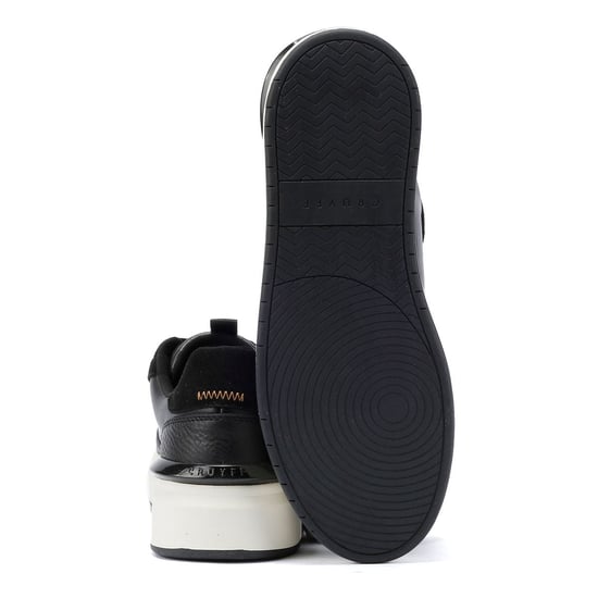 Cruyff Surefire Tennis Leather Heren Zwart/Goud Trainers - Image 4