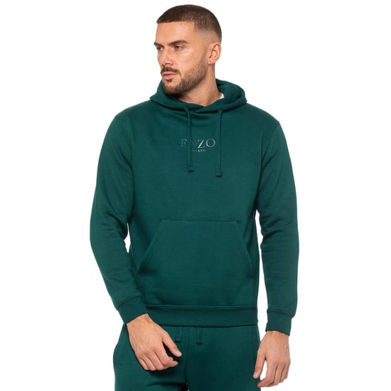 Enzo | Heren Pullover Hoodie - Groen - Image 3