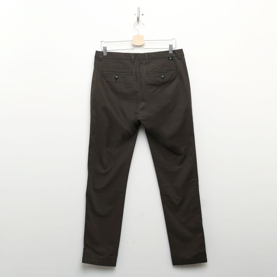 Men's Ted Baker Irvine Slim Fit Smart Trousers in Khaki - Image 2