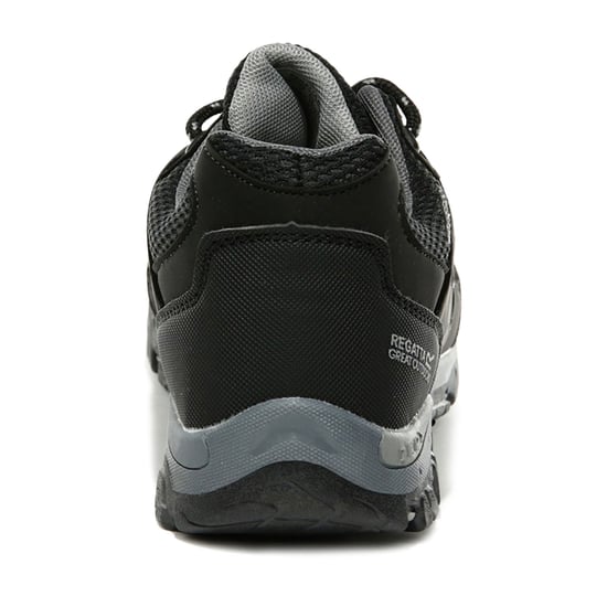 Regatta Childrens/Kids Holcombe Low Junior Hiking Boots (Black/Granite)