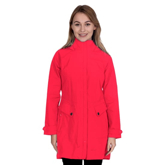 Trespass - Dames Rainy Day Waterproof Jas (Rood) - Image 3