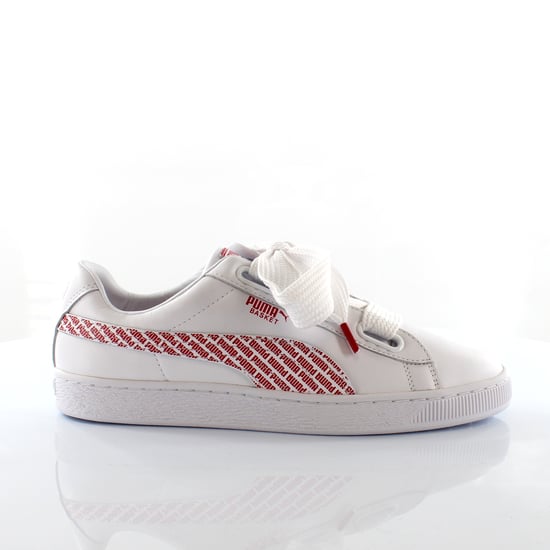 Puma Basket Heart AOP Womens White Trainers