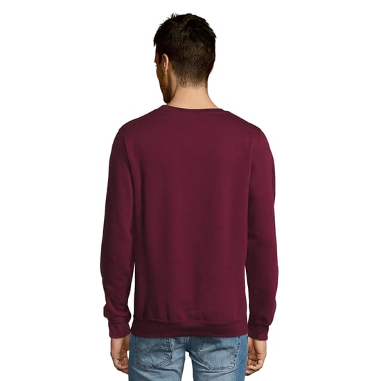 SOLS Uniseks Adult New Supreme Sweatshirt (Bourgondië) - Image 2