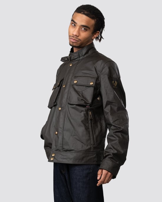 Belstaff Racemaster Mens Waxed Cotton Compact Field Jacket