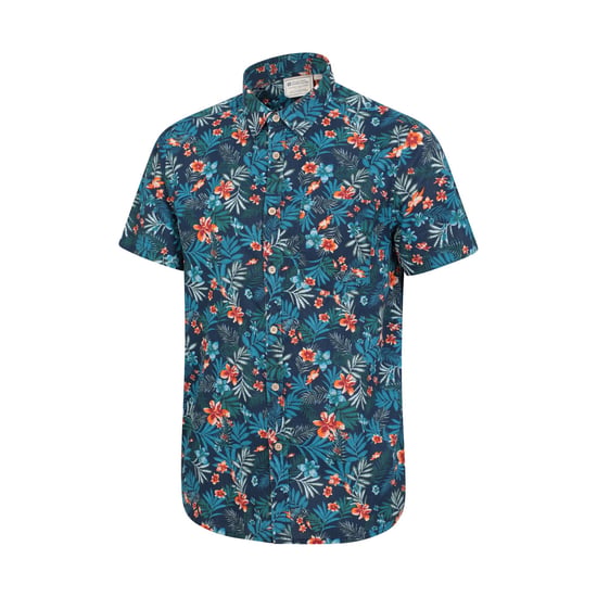 Mountain Warehouse Overhemd met korte mouwen voor heren Tropical Floral (Marine) - Image 3