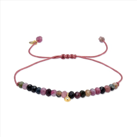 Luxenter, Kasai armband in 925 sterling zilver en 18K geel goud verguld Veelkleurig kristal - Image 1