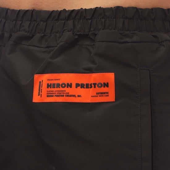 Men's Heron Preston Ex-Ray Nylon Shorts in Black
