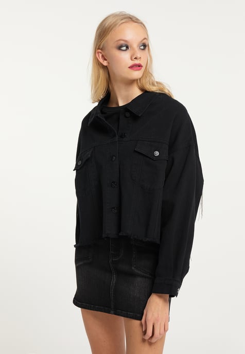 Mymo Denim jas Dames zwart - Image 3