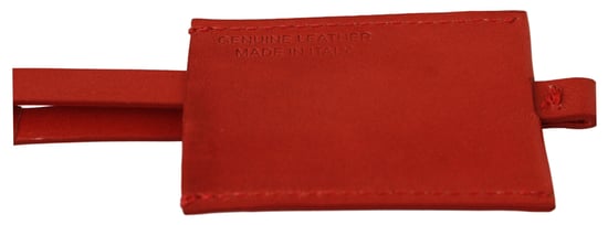 Kostuum Nationaal Red Leather Branded Logo Keyring Men's Keychain - Image 2