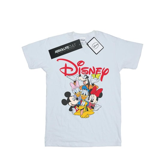 Disney Dames/Dames Mickey Mouse Crew Katoenen Vriend T-shirt (Wit) - Image 1
