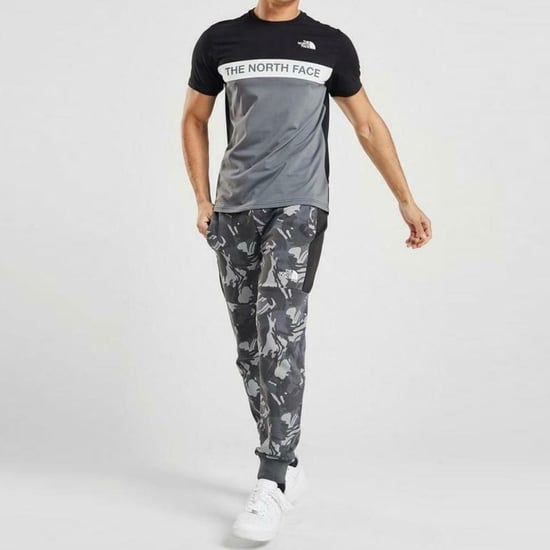 The North Face Heren Geweven Colour Block T-shirt Zwart - Image 5