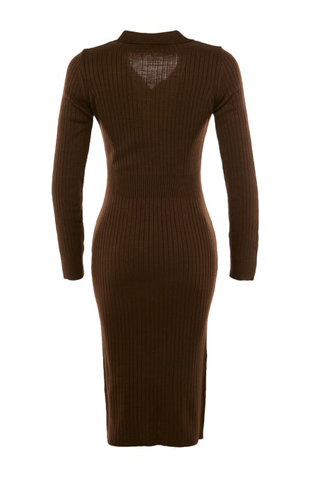 Trendyol Dames Polo hals lichaamssconisch Midi Jurk - Image 6