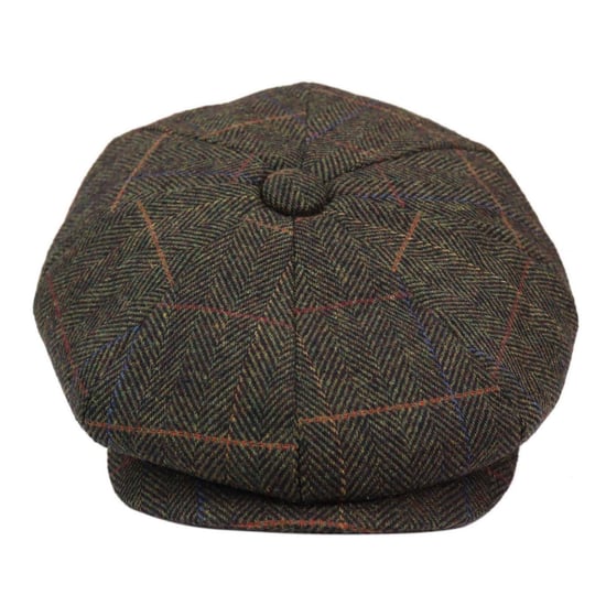 Mens Peaky Blinders Herringbone Flat Hat