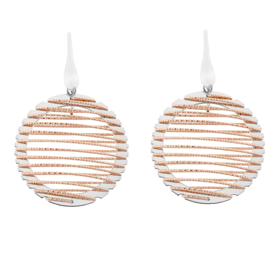Orphelia 'Zelia' Dames 925 Sterling Zilveren Hangoorbellen - Zilver/Roze ZO-7180 - Image 3