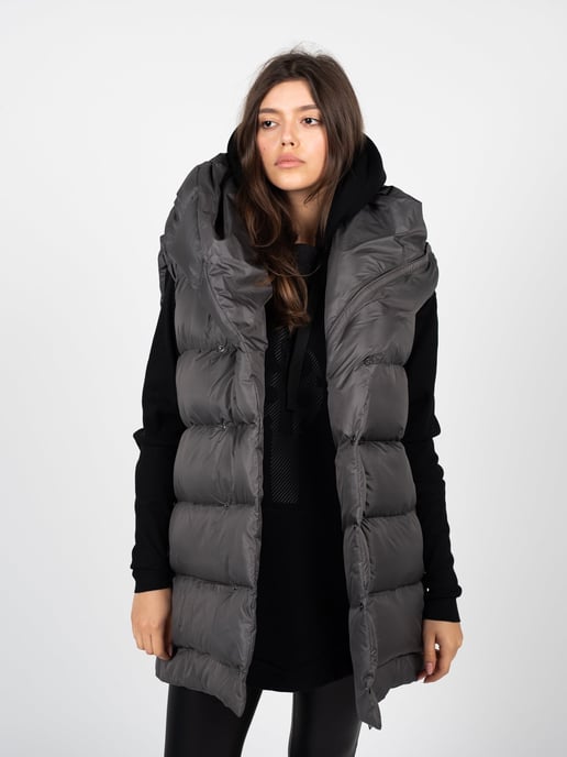 La Haine Inside Us hesje Down Vest Unisex Vrouw Grijs - Image 3