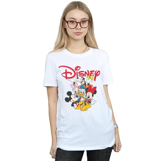 Disney Dames/Dames Mickey Mouse Crew Katoenen Vriend T-shirt (Wit) - Image 2
