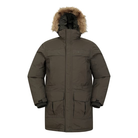 Mountain Warehouse Heren Antarctic Extreme Waterdichte Donzen Jas (Donkere Khaki) - Image 1