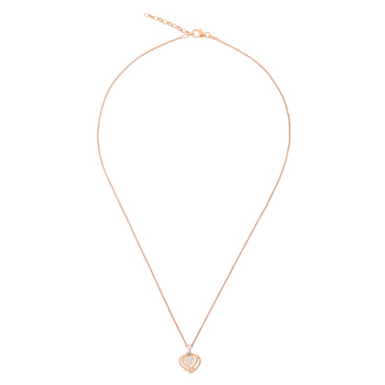 Orphelia 'Anni' Dames 925 Sterling Zilveren Ketting met Hanger - Zilver/Roze zh-7368 RG - Image 2