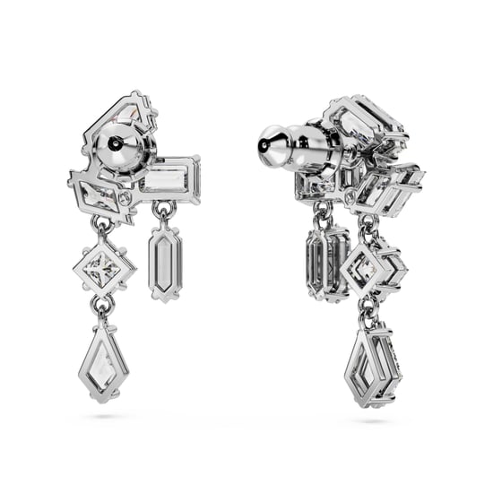 Swarovski 'Mesmera' Women's Base Metal Drop Earrings - Silver 5665825