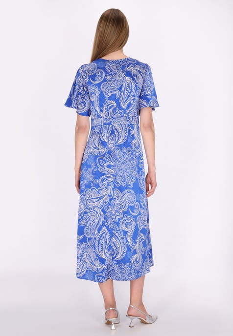 Dreimaster Jurk Dames wit lila - Image 4