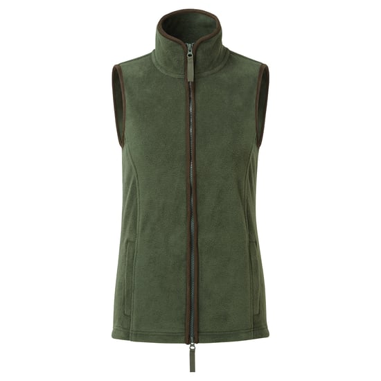 Premier Dames/dames Artisan Fleece Gilet (Mosgroen/bruin) - Image 1