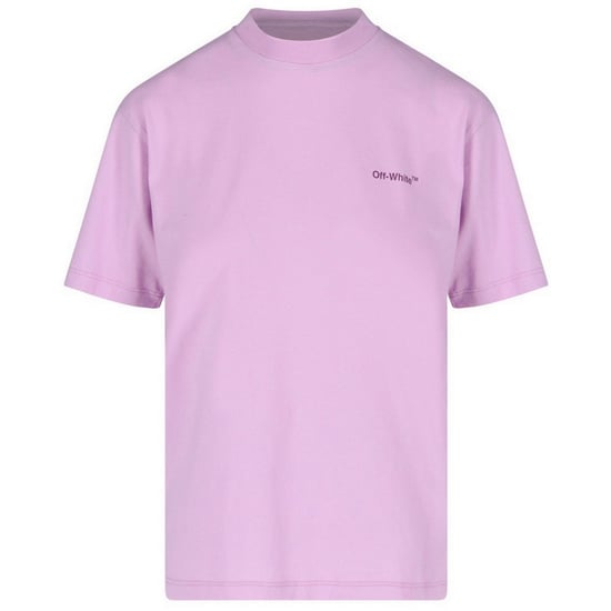 Off-White Diag Logo Regular Fit Purple T-Shirt