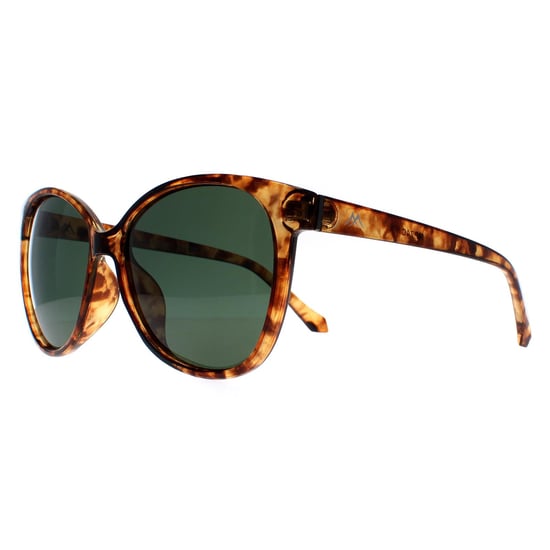 Montana Cat Eye Womens Shiny Havana Soft Demi G15 Green Polarized MP74