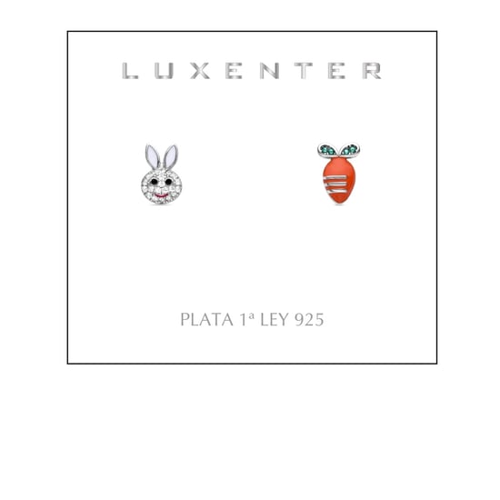 Luxenter 925 Sterling zilveren gerhodineerde oorbellen - Konijn - Image 2
