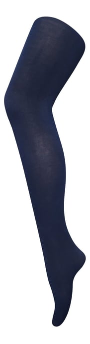 Dames 80 denier ondoorzichtige effen gekleurde panty's - Marine - Image 1